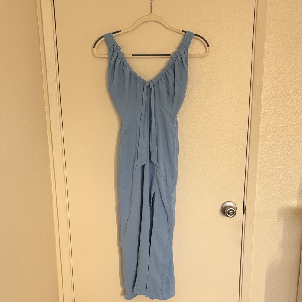 Abercrombie & Fitch Light Blue Midi Dress